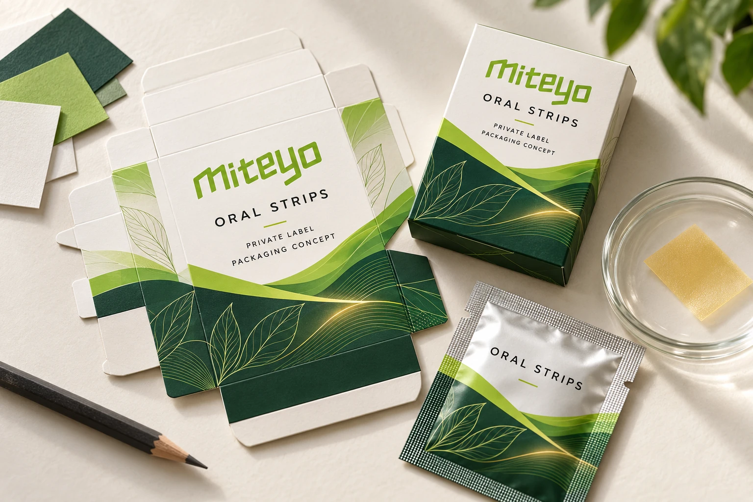 Private Label Oral Strips for Supplement Brands concept illustration
