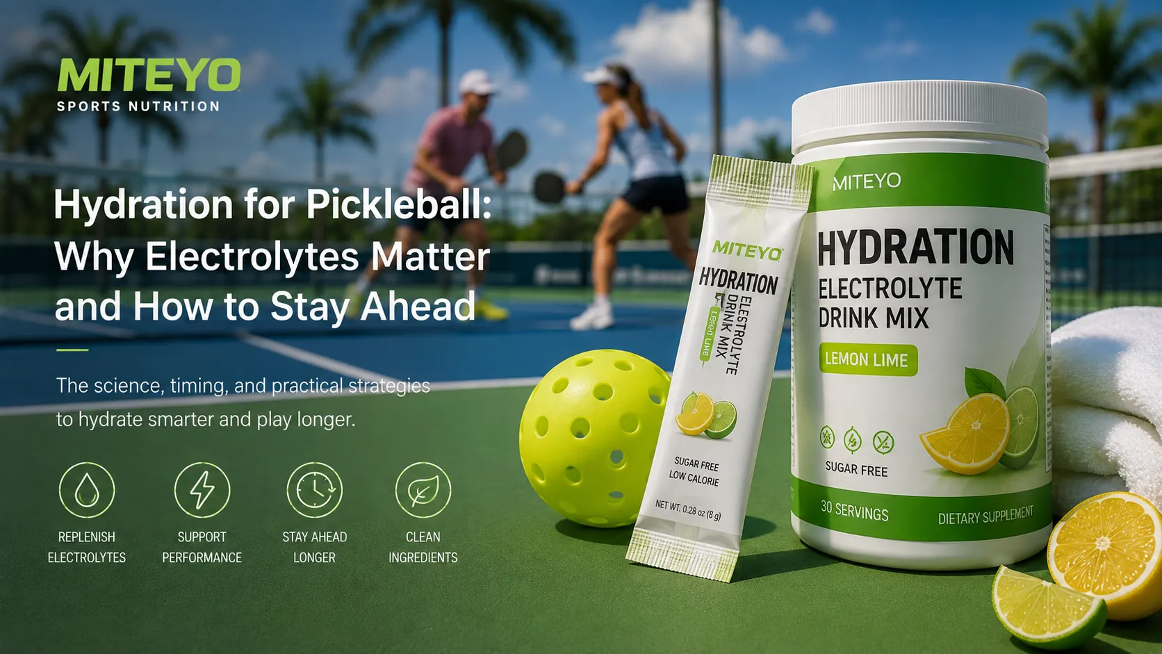 Hydration for Pickleball: How to Develop a Credible Electrolyte Product